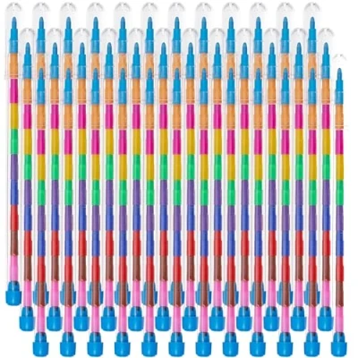 Imagen de THE TWIDDLERS 36 Lápices de Punta Intercambiable 11 Colores Distintos Recuerdos Fiesta, Rellenos para Bolsas Fiesta
