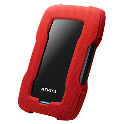 Imagen de ADATA Unidad de Disco Duro Externa HD330 Rojo 2TB USB 3.2 Gen.1 Mantiene Sus Datos Seguros con una Carcasa Silicona en el Exterior