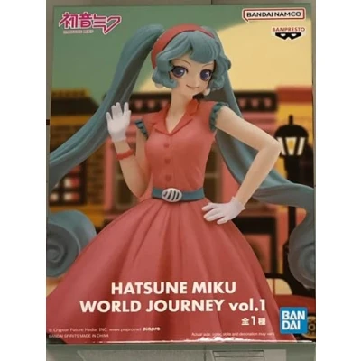 Imagen de Banpresto BP88648P Figura de Acción Hatsune Miku, World Journey Vol.1 18 cm, Multicolor