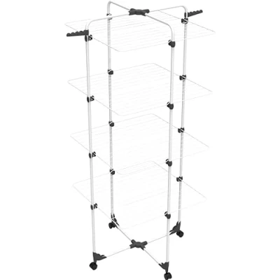 Imagen de Vileda Modular 4 Tendedero de Torre Niveles Articulación modulable Fácil Mover para Interior y Exterior Plegable