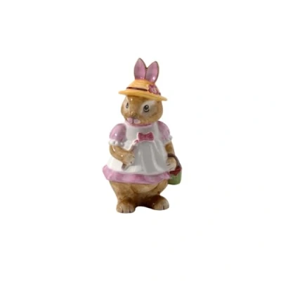 Imagen de Villeroy &amp; Boch Bunny Tales Anna Figura Decorativa de Porcelana (10,5 x 11 22 cm), Color Rosa y marrón, Calidad, Carbón, Grande