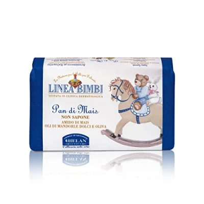Imagen de Helan, Linea Bimbi Bio, Pan de Maíz Jabón no Jabón, Detergente Bebé para Pieles Delicadas, Jabon Bebe Enriquecido con Almidón y Aceite Almendras Dulces Oliva, sin Conservantes 100 ml