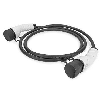Imagen de DIGITUS Cable de Carga Modo 3 para Coches eléctricos y PHEV 7,5 m Tipo 2 Trifásico 16 A 11 kW Negro/Gris