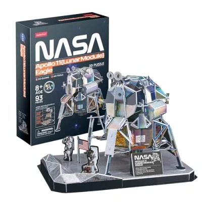 Imagen de Puzzle 3D NASA Modulo Lunar Eagle Maquetas para Construir Adultos Y Niños 93 Piezas Puzzles Montar