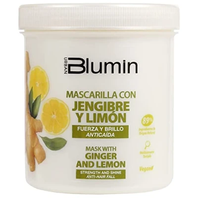 Imagen de Blumin Mascarilla para el cabello de Jengibre y Limón, aporta Fuerza Brillo, 700 ml