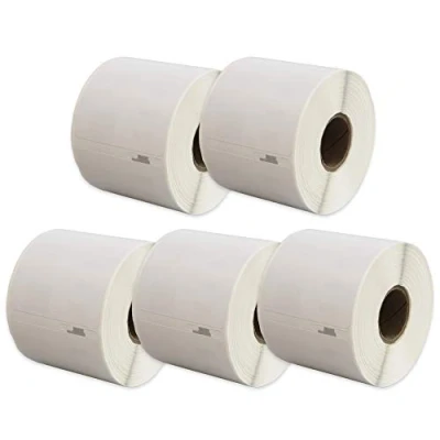 Imagen de Yellow Yeti 5 Rollos 99014 S0722430 54 x 101mm Etiquetas para envíos compatibles DYMO LabelWriter 4XL 450 400 330 320 310 Duo/Turbo/Twin Turbo Seiko SLP 430 200 100 220 Etiquetas/Rollo