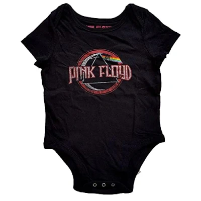 Imagen de Pink Floyd Body para Bebé Dark Side Of The Moon Vintage (6 9 meses) (Negro)