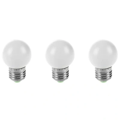 Imagen de Daroplo 3X E27 LED Luz Bombilla Lampara de Plastico (0,5 W Potencia, Blancoo)