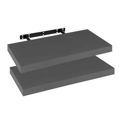 Imagen de WOLTU Estanteria Pared, Estante Flotante, Juego de 2 Pared Madera MDF, para salón, Cocina, Pasillo RG9368dgr