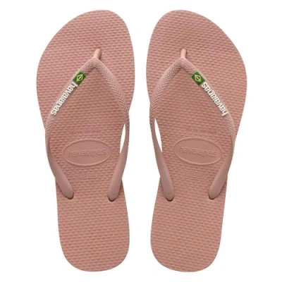 Imagen de Havaianas Slim Brasil Logo, Sandalias Mujer, Crocus Rose, 41/42