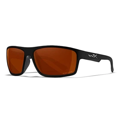 Imagen de Wiley X Acpea02 Wx Peak Captivate Sunglasses Polarized Copper Gafas De Sol, Matte Black, One Size Unisex