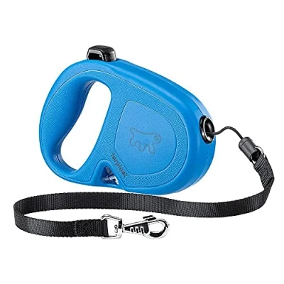 Imagen de Ferplast Correa retráctil para Perros Mediano Grandes Flippy One Cord m, Cuerda Extensible 5 MAX 20 kg, Azul