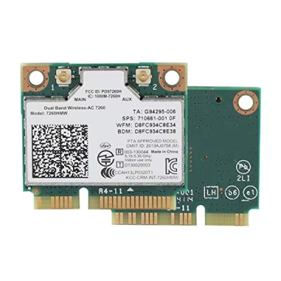 Imagen de Tonysa para Intel 7260AC Tarjeta Inalámbrica Universal 867M Bluetooth 4.0 de Red/Bluetooth: 4.0/ Interfaz: Mini PCI E/No es Compatible con Lenovo/HP/IBM!
