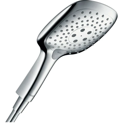 Imagen de Hansgrohe 26550400 Raindance Select E 150 ducha de mano, 3 tipos chorro, blanco/cromo