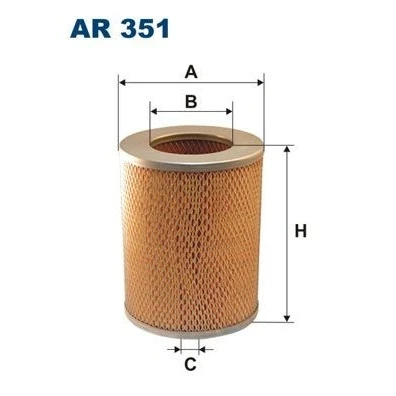 Imagen de FILTRON AR 351 Filtro de aire 197 155 Cartucho filtrante TOYOTA: Land Cruiser Prado 70 SUV, SUV Cabrio
