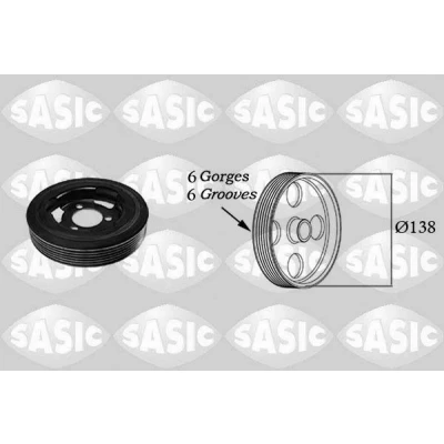Imagen de SASIC 2156025 Polea de Cigüeñal 138 MINI: Countryman, Hatchback, Clubman, BMW: 3 Berlina, 1 CITROËN: C4 I C5 3, Coupé