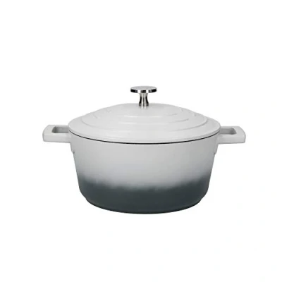 Imagen de Masterclass Cacerola de Aluminio Fundido con Tapa, Ligera, Degradado Gris, 2,5 Litros, 20 cm