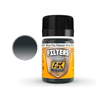 Imagen de AK Interactive Blue for Panzer Grey Filter # 00071