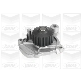 Imagen de GRAF PA925 Bomba de agua 19 con junta mecánico Chapa acero 56,2 para accionamiento correa trapecial HONDA: Civic 6 Fastback, V Hatchback