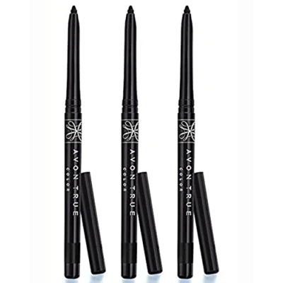 Imagen de AVON Make Up Delineador de ojos palo luz tenue [3 piezas] [Negro más negro]