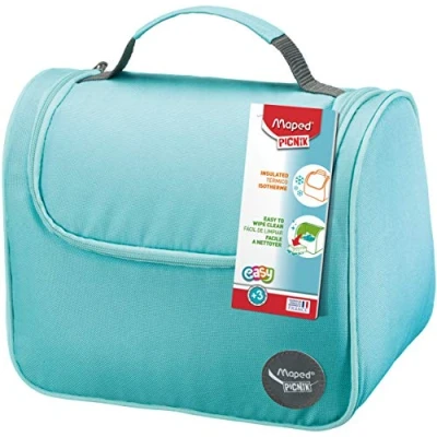 Imagen de MAPED Bolsa Porta Alimentos Colección Origins Familia Capacidad para 6,3 Litros Color Turquesa Función Isotérmica Mantener la Comida Fresca Ideal Guardar Recipientes y Botellas