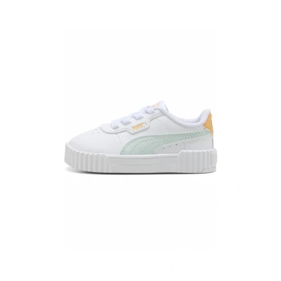 Imagen de Puma Carina 3.0 Zapatillas whitepeaceful bluealmost apricot para niños, Talla: 23, White peaceful blue almost Zapatos