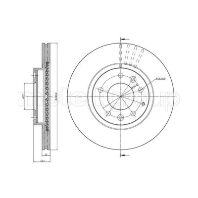 Imagen de METELLI Disco de freno MAZDA: MX 5 3 290,0mm 22,0mm 72,0mm ventilado barnizado 23 0961C Discos freno,