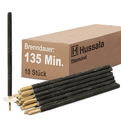 Imagen de Hussala Diamond Antorchas de Cera Duración combustión : 135 min [10 Unidades]