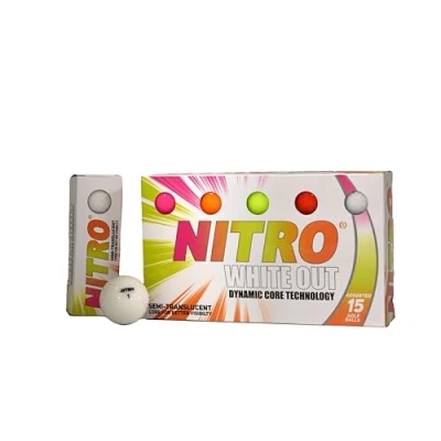 Imagen de Nitro White out Pelotas de Golf (15 Unidades), Multicolor