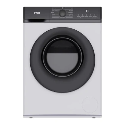 Imagen de Svan Lavadora 10 Kg Carga Frontal Blanco SL10400AIDV. 1600W, 1400rpm, Motor Inverter, 11 Programas, Función Stop&amp;Go, Tambor Diamante, Clase de Eficiencia Energética A