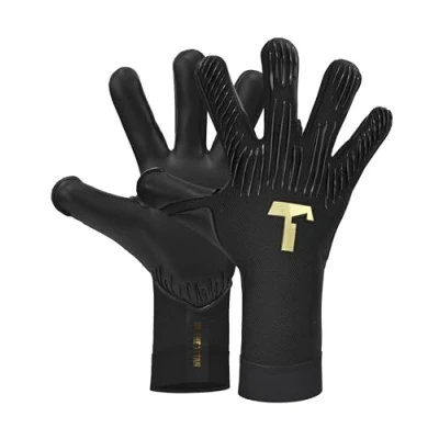 Imagen de T1TAN Rebel 2.0 Black out Guantes de Portero fútbol para porteros sin protección los Dedos Talla 10