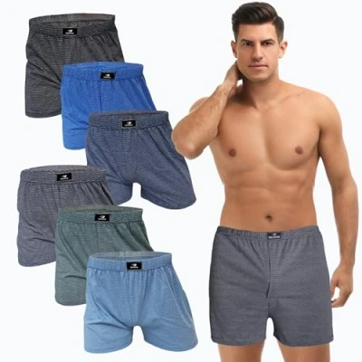 Imagen de SGS Pack de 6 o 10 calzoncillos tipo bóxer para hombre, algodón, piezas sin intervención, 4XL grandes