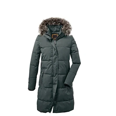 Imagen de G.I.G.A. DX Women&#039;s Parka informal y funcional con estilo plumífero capucha GW 18 WMN QLTD PRK, verde azulado oscuro, 36, 37508 000