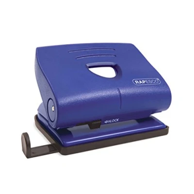 Imagen de Rapesco PF8700L1 820 P Perforadora de 2 Agujeros, Capacidad 22 Hojas, Azul