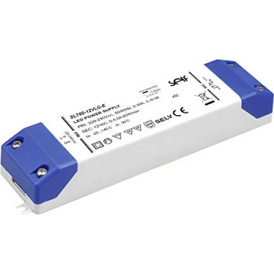 Imagen de Self Electronics 1645947 SLT60 12VLG E Controlador LED (tensión constante, 60 W, 0 5 A, 12,0 V/CC, autorización para muebles, NI)