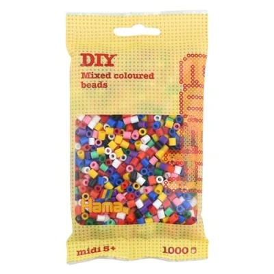 Imagen de Hama Mezcla sólida: 1000 Cuentas en Bolsa, Color Mix 00, 5 mm (207 00)
