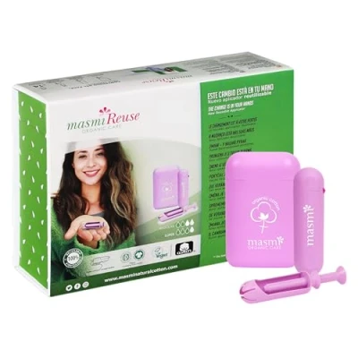 Imagen de Aplicador reutilizable + Tampon regular 8U super 8, Masmi