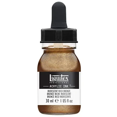 Imagen de Liquitex Tinta acrílica Ink Profesional Frasco 30 ml, Bronce Rico Iridiscente