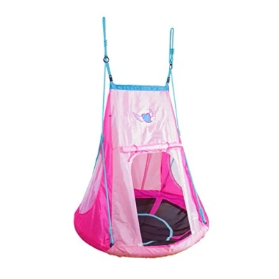 Imagen de HUDORA Heart 72153 Columpio Nido (110 cm, con Tienda de campaña)