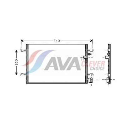 Imagen de PRASCO AI5237 Condensador 18,0 15,3 Aluminio 640 AUDI: A6 C6 Berlina