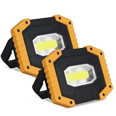 Imagen de T SUN Foco LED Recargable 2 Packs Bateria 30W 2000LM Luz Portátil USB 3 Modos de Trabajo para Camping, Taller, Pesca, Emergencia