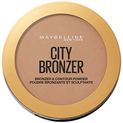 Imagen de MAYBELLINE City Bronzer Polvos Bronceadores Mate para Pieles Oscuras, Tono 300 Deep Cool, 8 g (Paquete de 1)