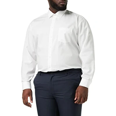 Imagen de Seidensticker KENT PATCH5 Camisa elegante, Hombre, Talla: 45, Weiß