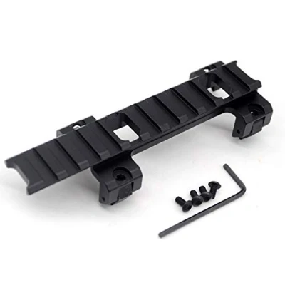 Imagen de TRIROCK 20mm Picatinny Weaver Rail Extension Scope Mount Adapter Claw with 11 Slots for MP5 GSG5 G3 Bracket Clip