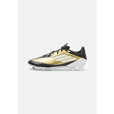 Imagen de adidas Performance F50 League FG/MG Messi Botas de fútbol con tacos, Hombre, Talla: 48 2/3, Gold metallic/footwear white/core black Zapatos