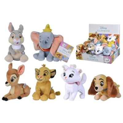 Imagen de Simba Peluches Disney Animal Friends 17cm, 6 modelos disponibles, Dumbo, Simba, Bambi, Marie, Tambor, Lady, Se envía una unidad aleatoria, Adecuado para Todas las Edades (6315876253)