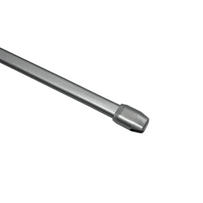 Imagen de GARDINIA Barra para cortinas, Aluminio, Plateado mate, 40 65 cm, 2 unidades