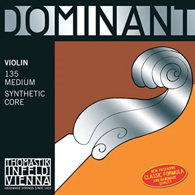 Imagen de Dominant Strings 133S Cuerda para violín de entorchado plateado en Sol, 4/4