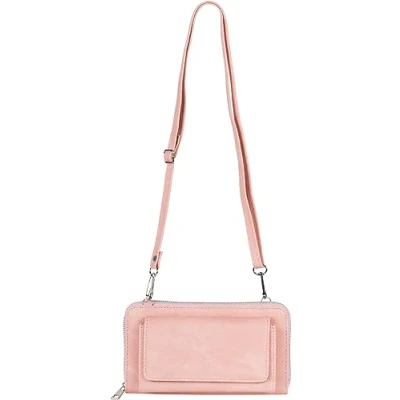 Imagen de styleBREAKER bolso bandolera para teléfono móvil con cremallera y correa el hombro, cruzado 02040157, Rosa, talla única, moderno