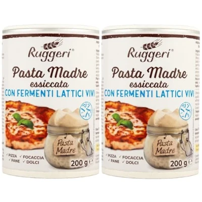 Imagen de Ruggeri Levadura de Masa Madre Seca 400g (2 x 200g) Activa Ideal para Corta y Larga 2 200g